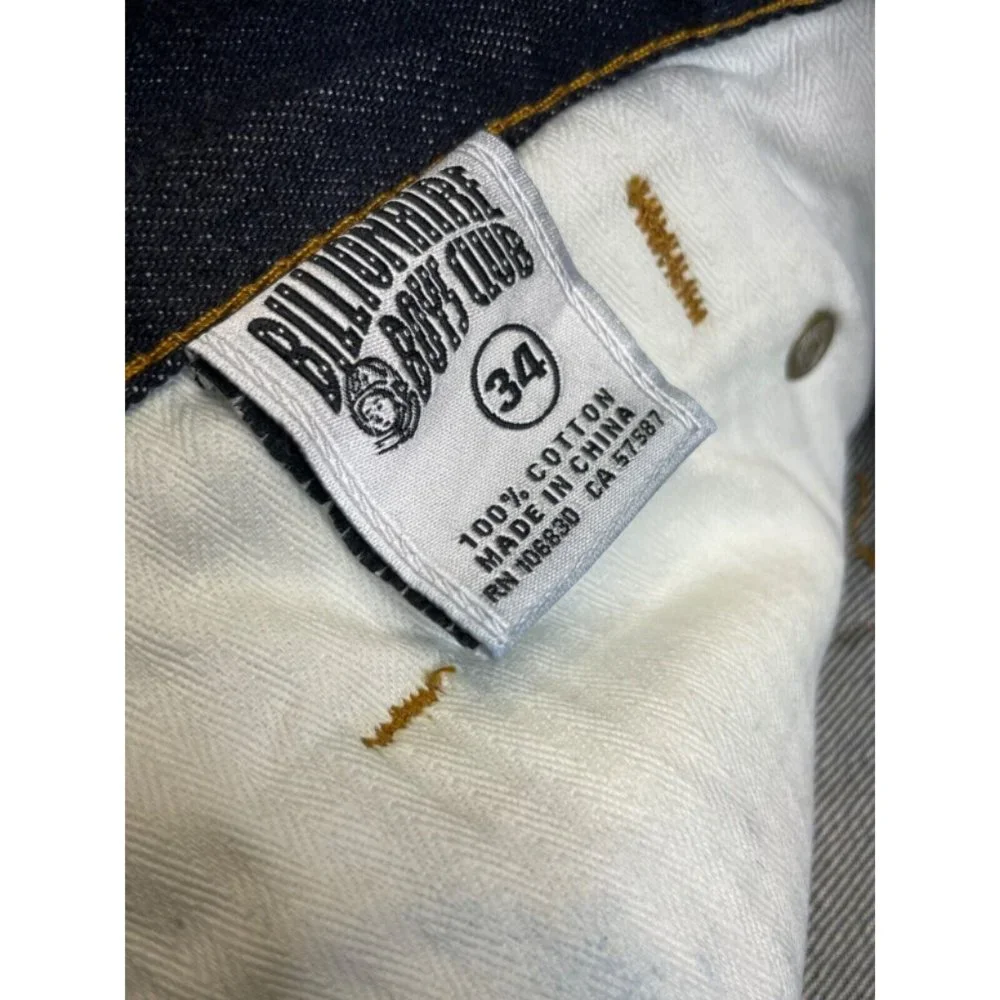 Billionaire Boys Club Men 34 x 32 Dark Wash Blue Jeans Astronaut Smart Cut Denim - Picture 6 of 11